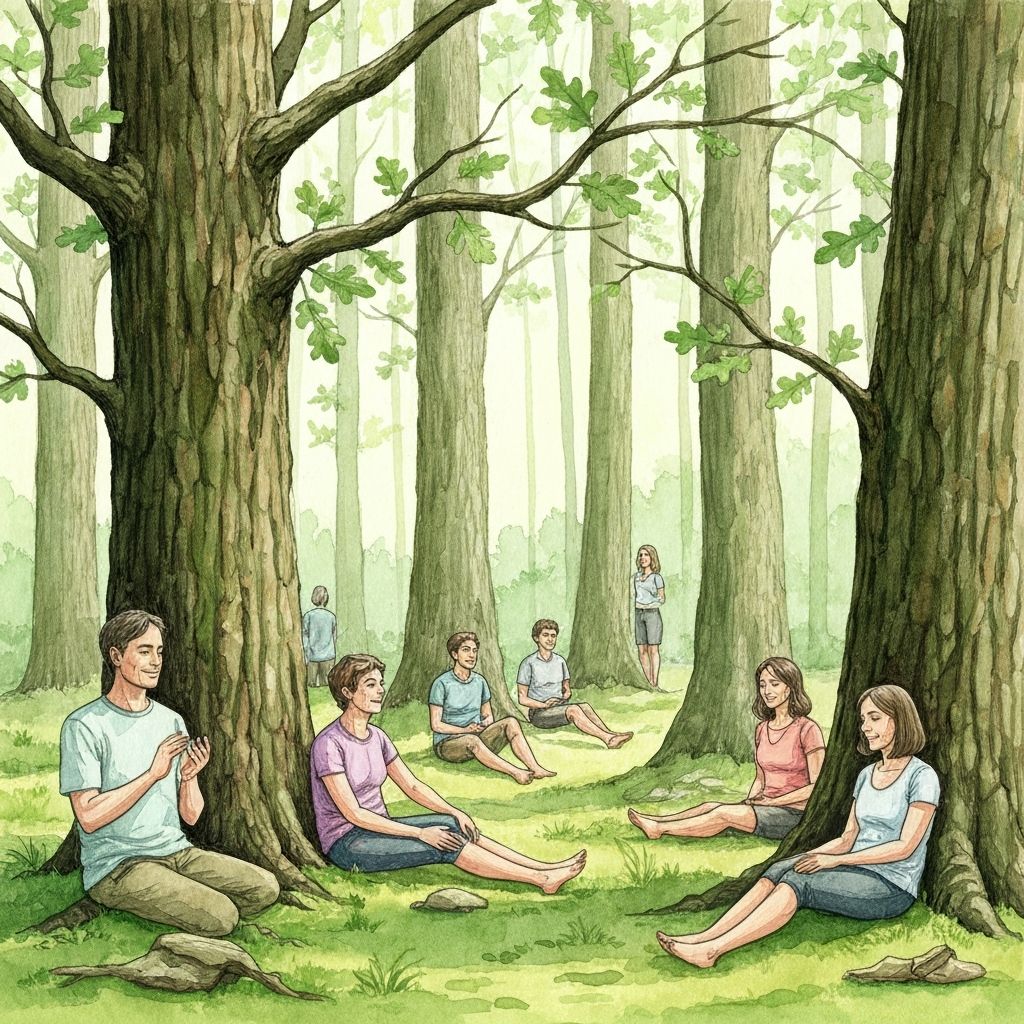 Bathing in the trees